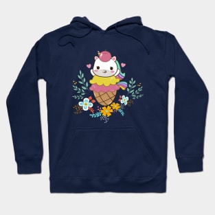 Cute Ice Cream Unicorn Hoodie